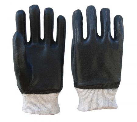 PVC Totalmente recubierto De pescado algodón Jersey Liner Guantelete Industrial Guantes Industriales