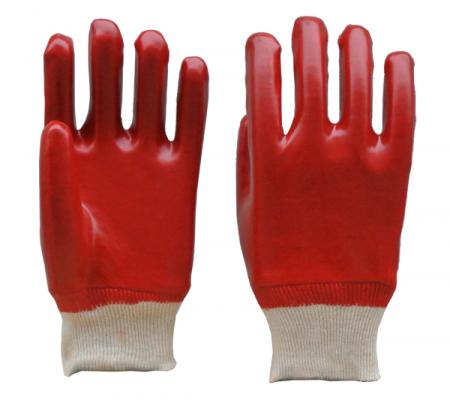 Rote PVC Vollbeschichtete Arbeitshandschuhe