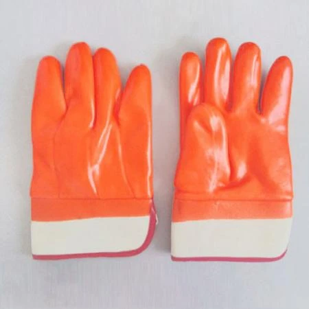 Orange pvc warm glove