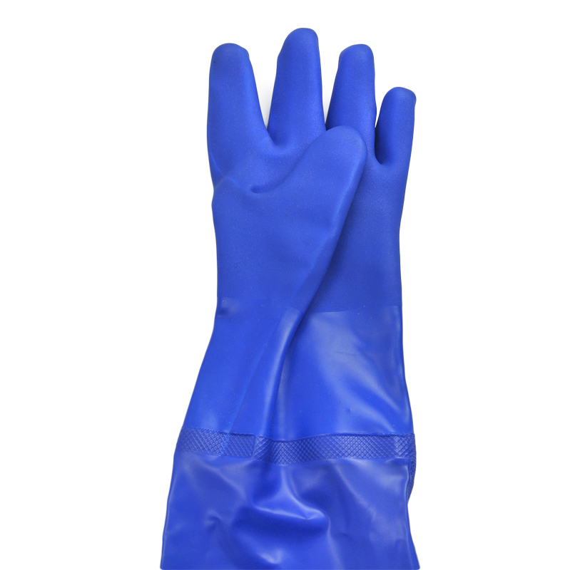 PVC LONG CUFF OIL RESISTANT GLOVES