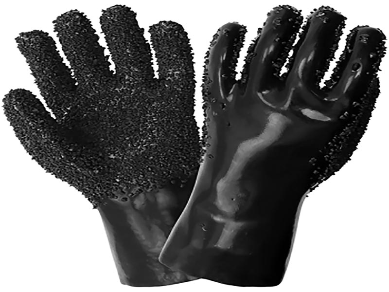 Guantes recubiertos de PVC negro con chips de PVC.jpg