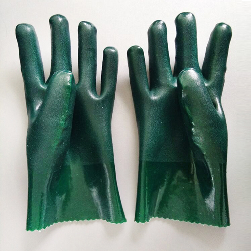 pvc green safety gloves pvc green safety gloves