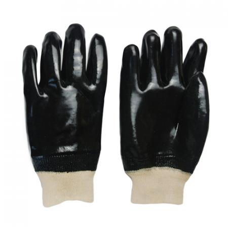 guante de pvc negro