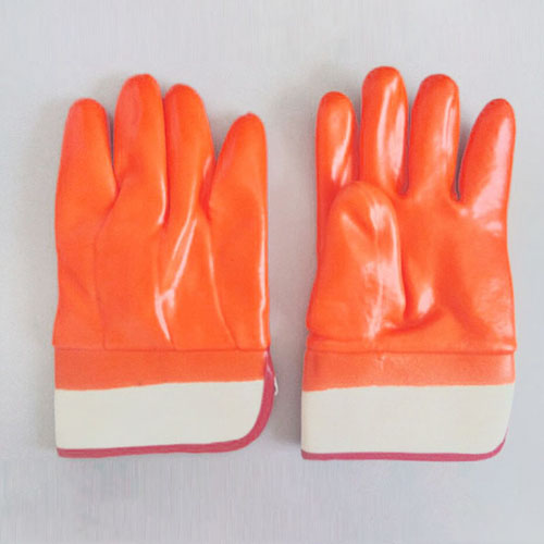 orange pvc warm glove orange pvc warm glove