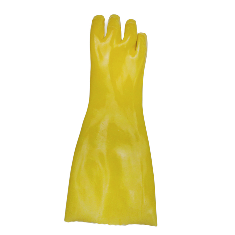 yellow pvc coated gloves yellow pvc coated gloves