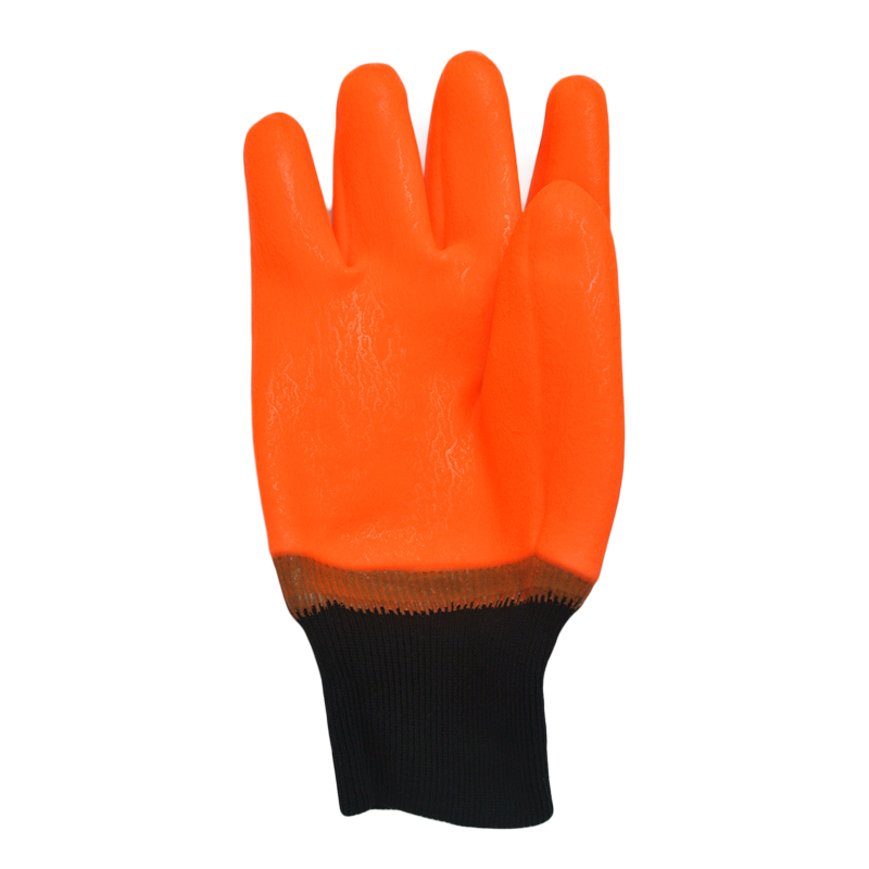 ORANGE PVC GLOVES