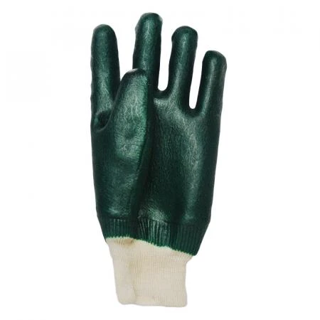 PVC Coated Knit Wrist Chemical Gloves