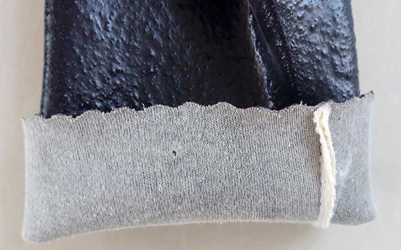 Guantes recubiertos de PVC con 12