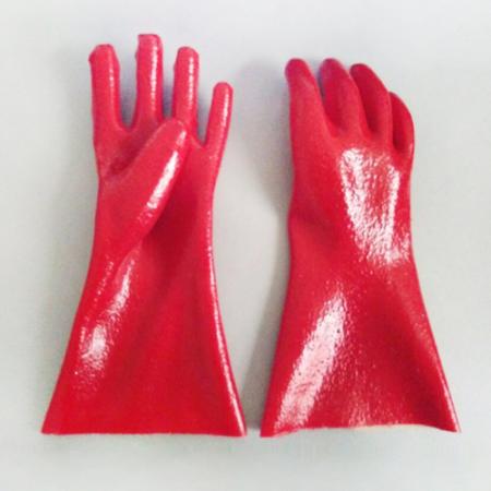 luvas de acabamento áspero vermelho