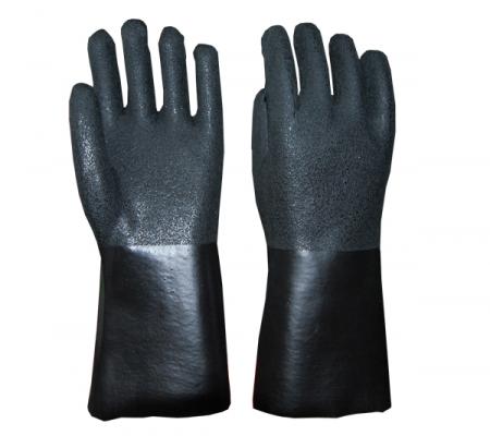 Guantes químicos recubiertos de PVC Guantes de trabajo antideslizantes