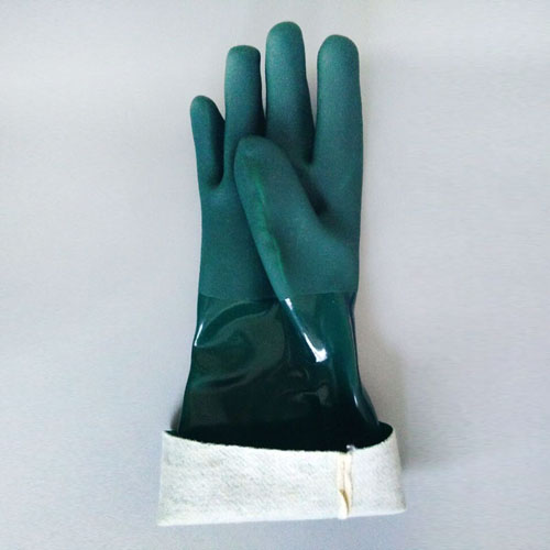 green long working gloves green long working gloves