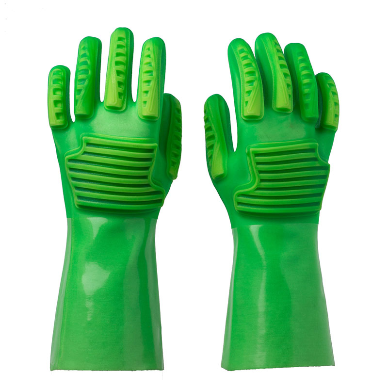 Schlagfeste PVC-beschichtete Handschuhe Anti-impact PVC Coated Gloves