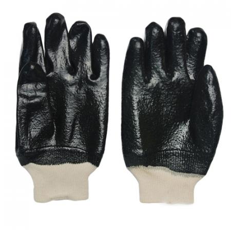 guante de trabajo de pvc negro