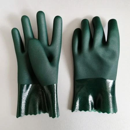 green acid resistant gloves