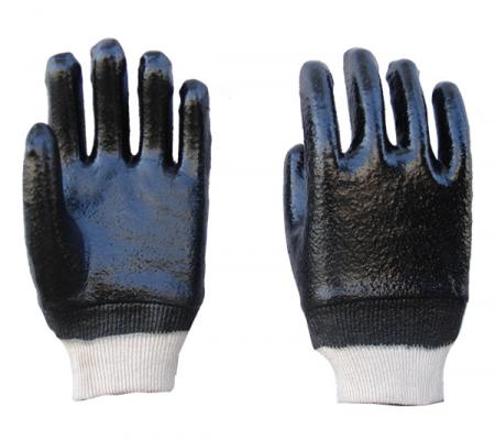 Einzeln getauchte PVC-Handschuhe, raues Finish