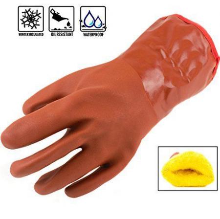 Anti-Cold PVC Warme beschichtete Handschuhe