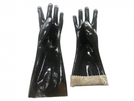 Guantes sumergidos de PVC de manguito largo