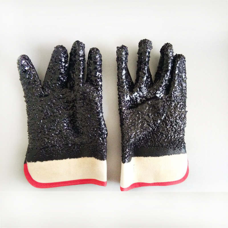  PVC pellet anti-cutting gloves.Safety cuff.jpg