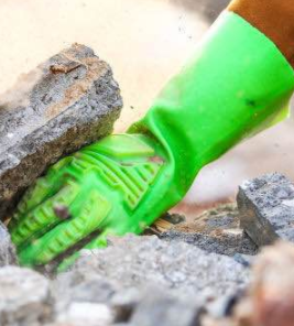 Reforzar los guantes de seguridad de PVC