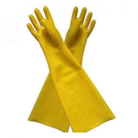  Luvas de flanela amarelas 60cm
