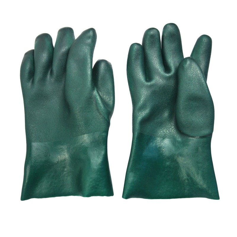 green pvc gloves