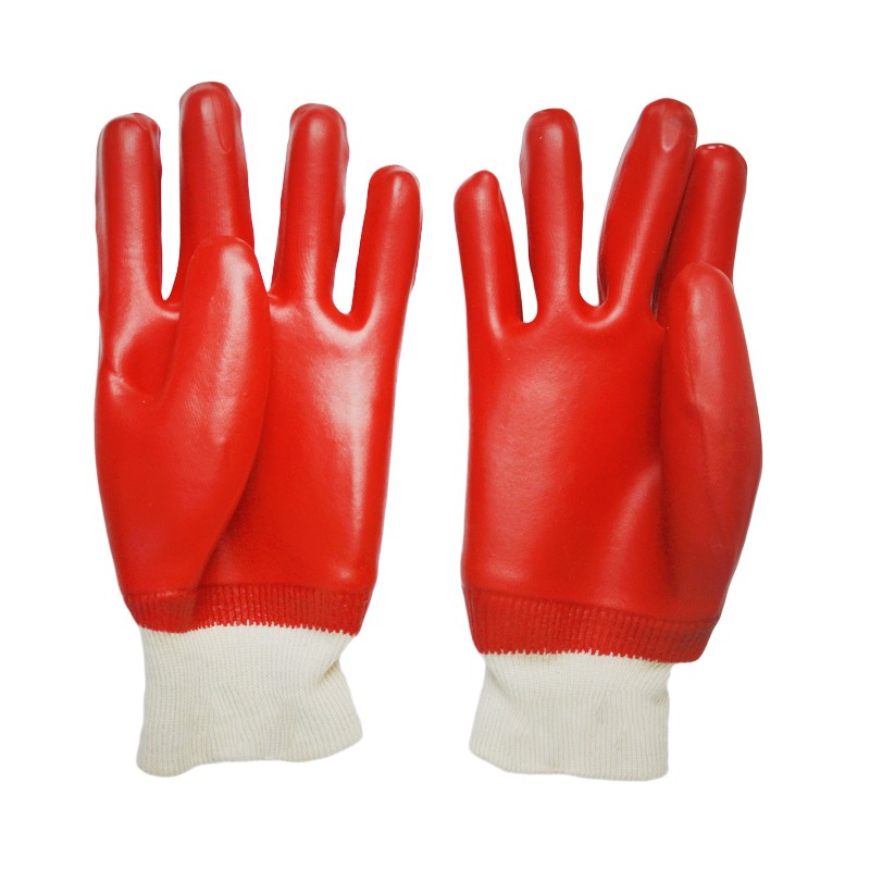 red pvc gloves red pvc gloves