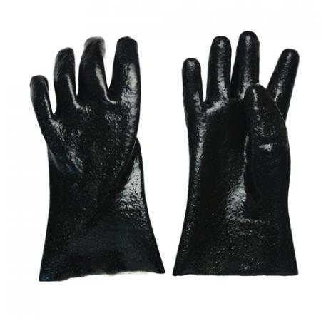 guante negro de acabado rugoso